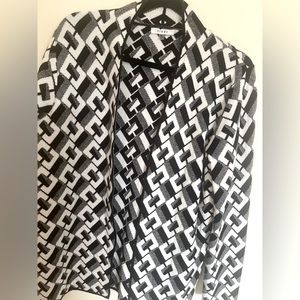 Sioni Black & White Cardigan